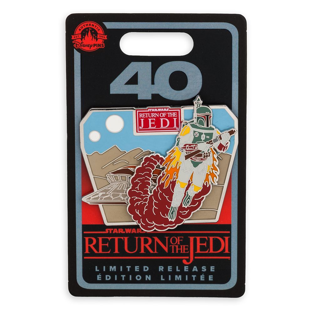 Boba Fett Star Wars: Return of the Jedi 40th Anniversary Pin – Limited Release