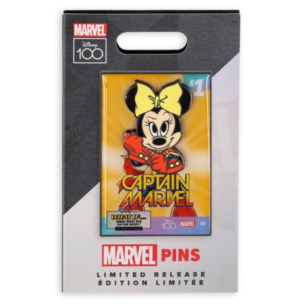 Minnie Mouse: Captain Marvel Comic Pin – Disney100 – Limited Release