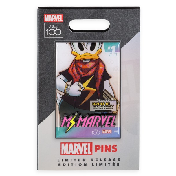 Daisy Duck: Ms. Marvel Comic Pin – Disney100 – Limited Release