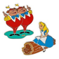Alice in Wonderland Pin Set – 2-Pc.