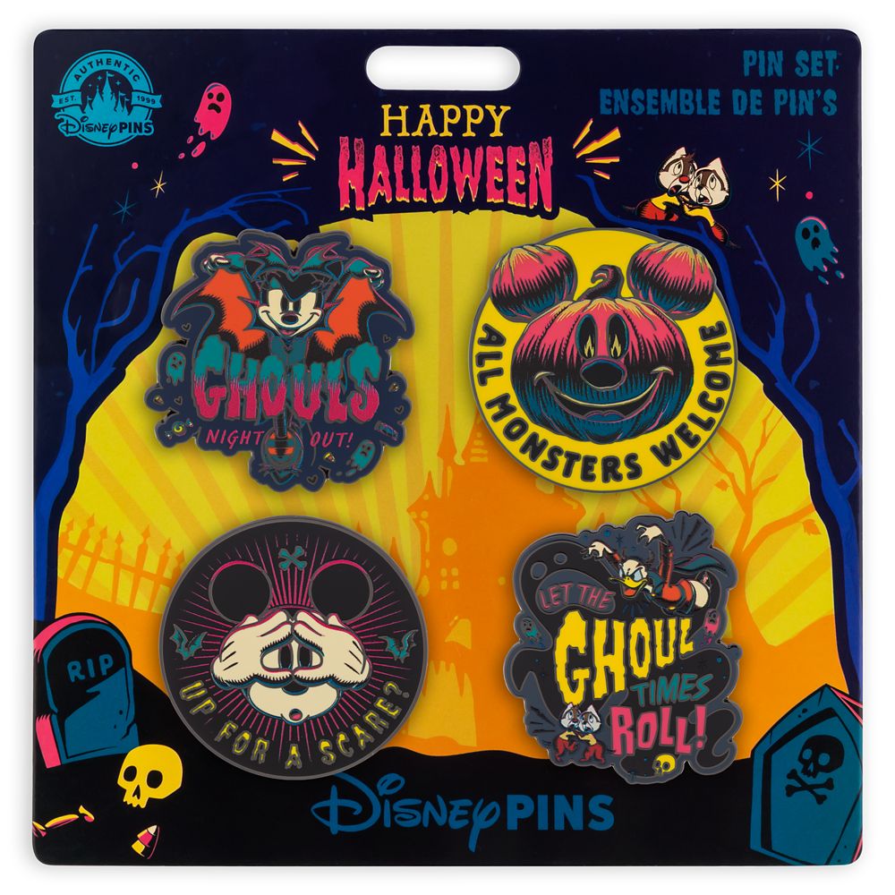 Mickey Mouse and Friends Halloween Pin Set | Disney Store