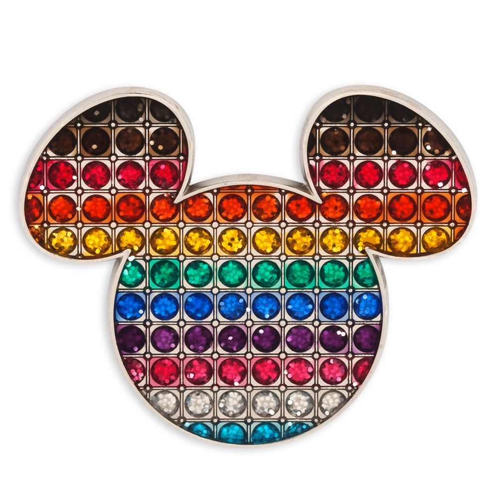 Mickey Mouse Icon Jeweled Pin – Disney Pride Collection – Buy Online Now