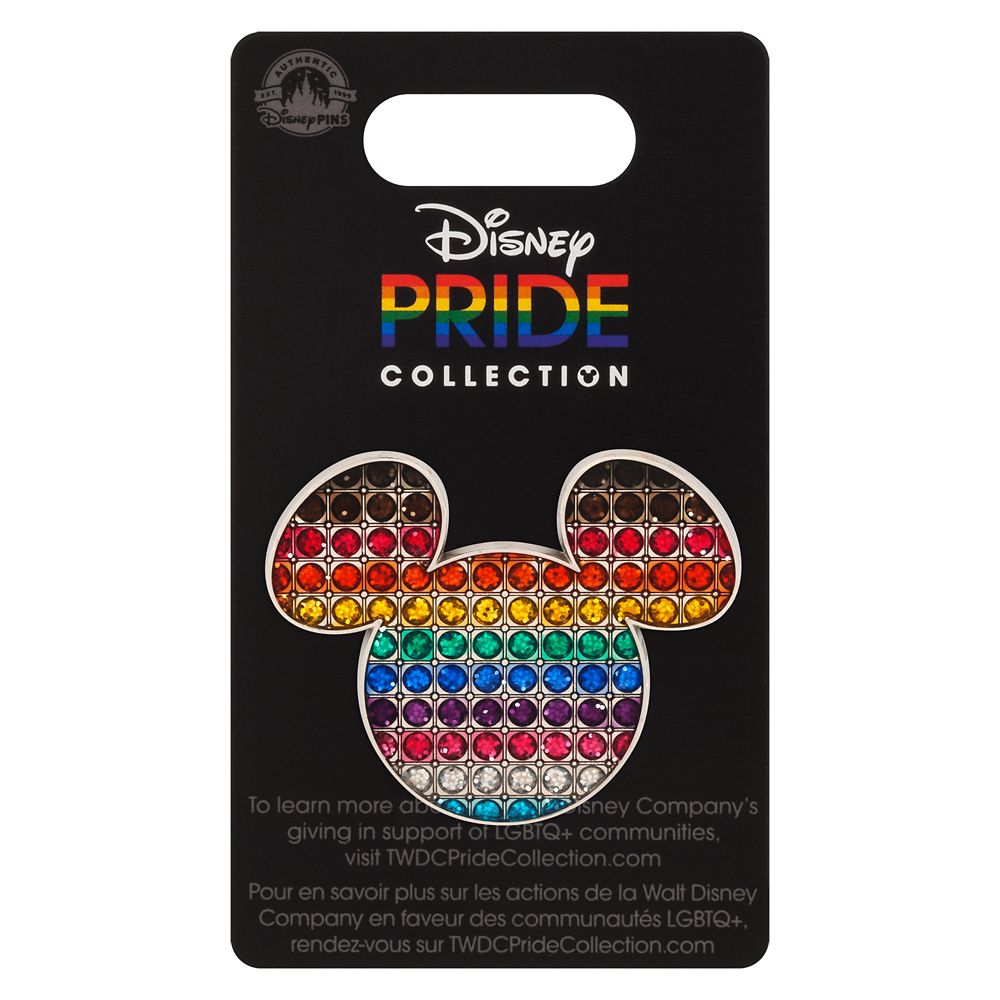 Mickey Mouse Icon Jeweled Pin &ndash; Disney Pride Collection