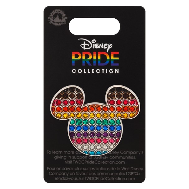 Mickey Mouse Icon Jeweled Pin – Disney Pride Collection