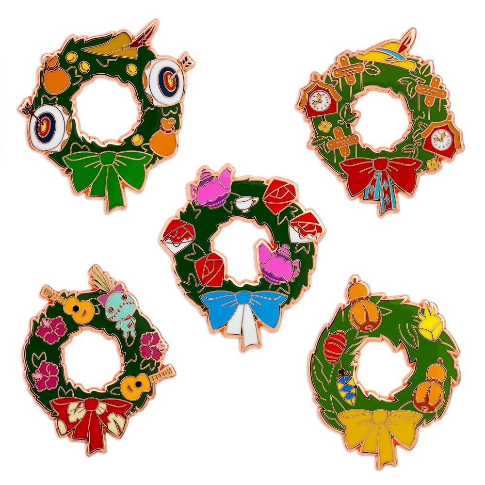 Disney Holiday Wreaths Mystery Pin Blind Pack – 2-Pc.