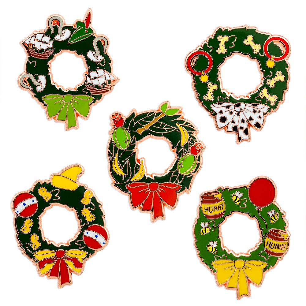 Disney Holiday Wreaths Mystery Pin Blind Pack – 2-Pc.