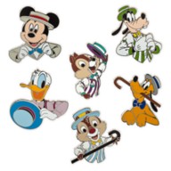 Mickey Mouse and Friends Dapper Pin Set – Main Street U.S.A.