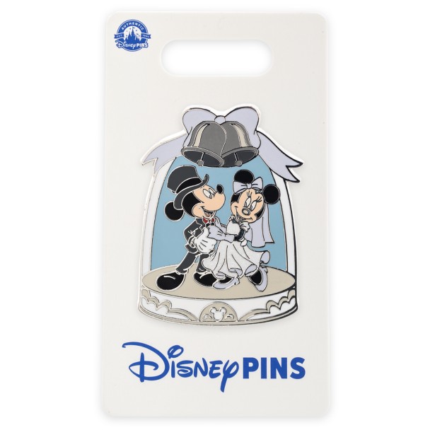 Mickey Mouse and Minnie Mouse Wedding Pin