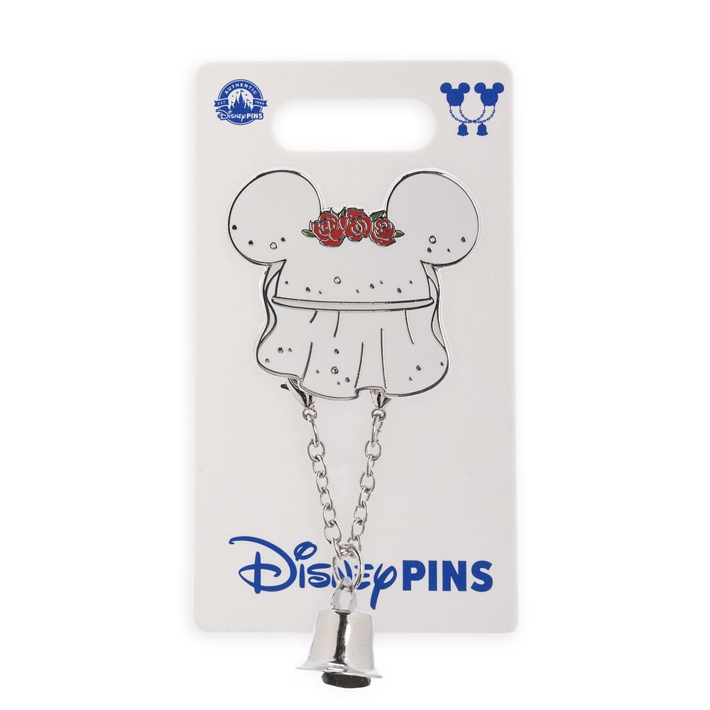Minnie Mouse Veil Wedding Bells Pin