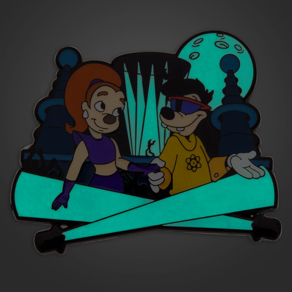 Roxanne with Max as Powerline Glow-in-the-Dark Pin – A Goofy Movie