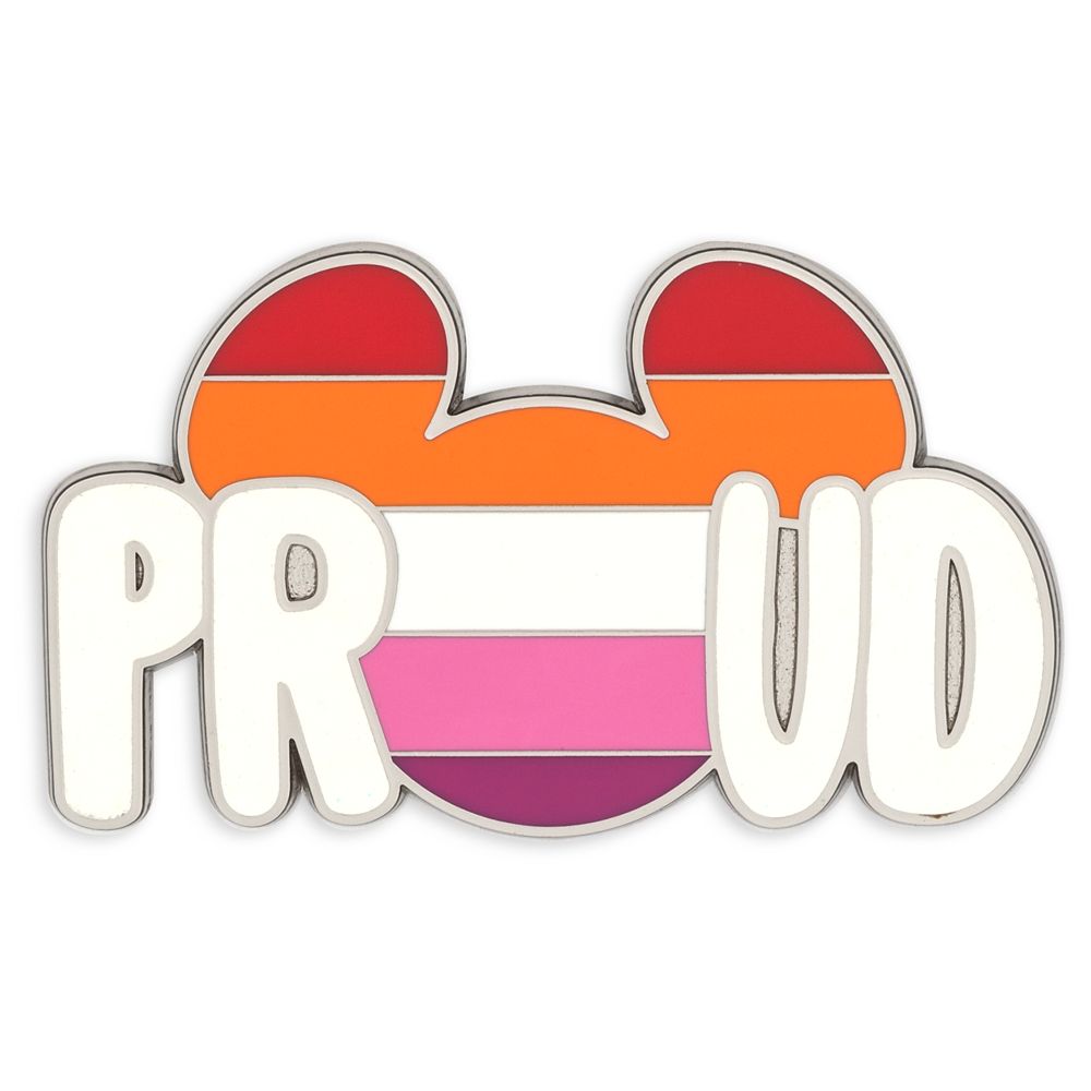 Mickey Mouse Icon Pin – Lesbian Flag – Disney Pride Collection – Buy It Today!