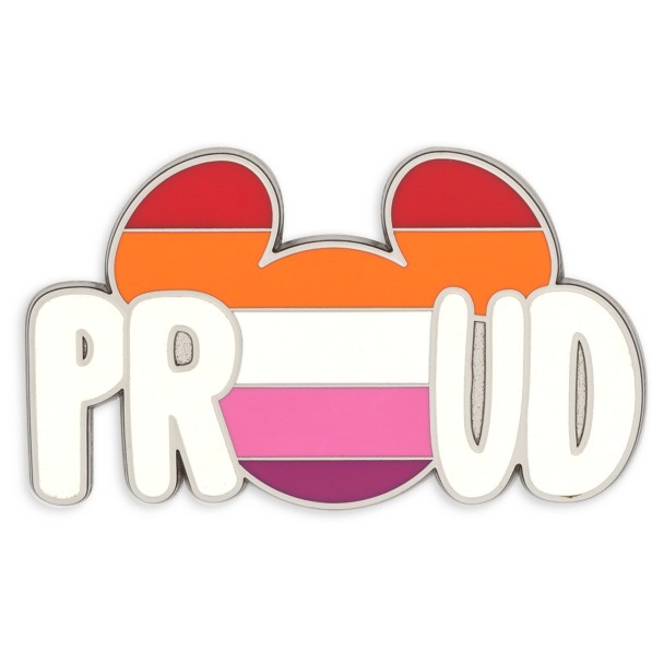 Mickey Mouse Icon Pin – Lesbian Flag – Disney Pride Collection