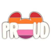 Mickey Mouse Icon Pin  Lesbian Flag  Disney Pride Collection