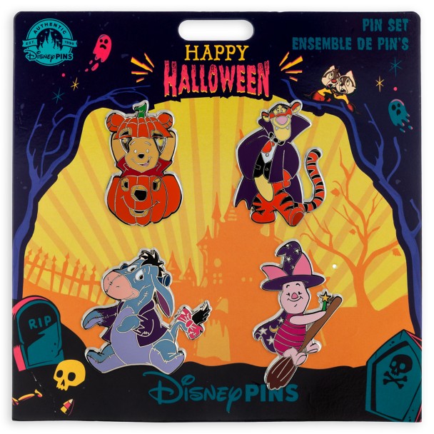 Winnie the Pooh and Pals Halloween Pin Set