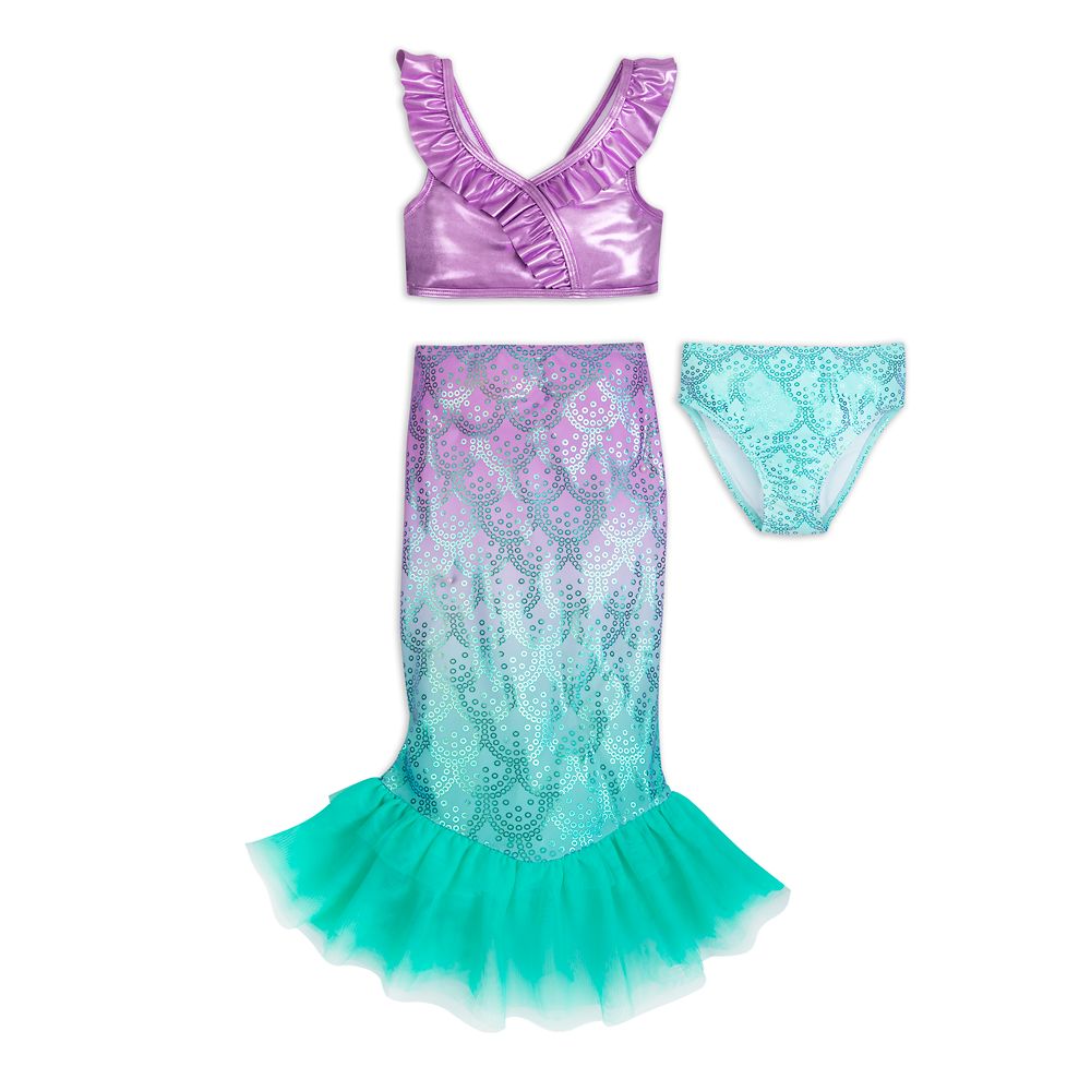 Ariel Deluxe Swimsuit Set for Girls – The Little Mermaid released today