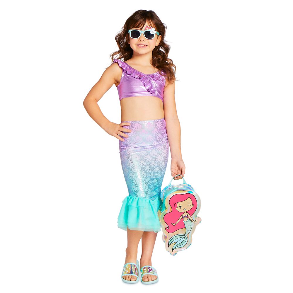 Ariel Deluxe Swimsuit Set for Girls – The Little Mermaid