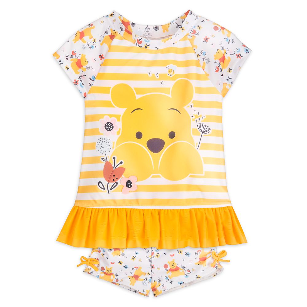 Winnie the Pooh Rash Guard Swimsuit for Girls now out for purchase