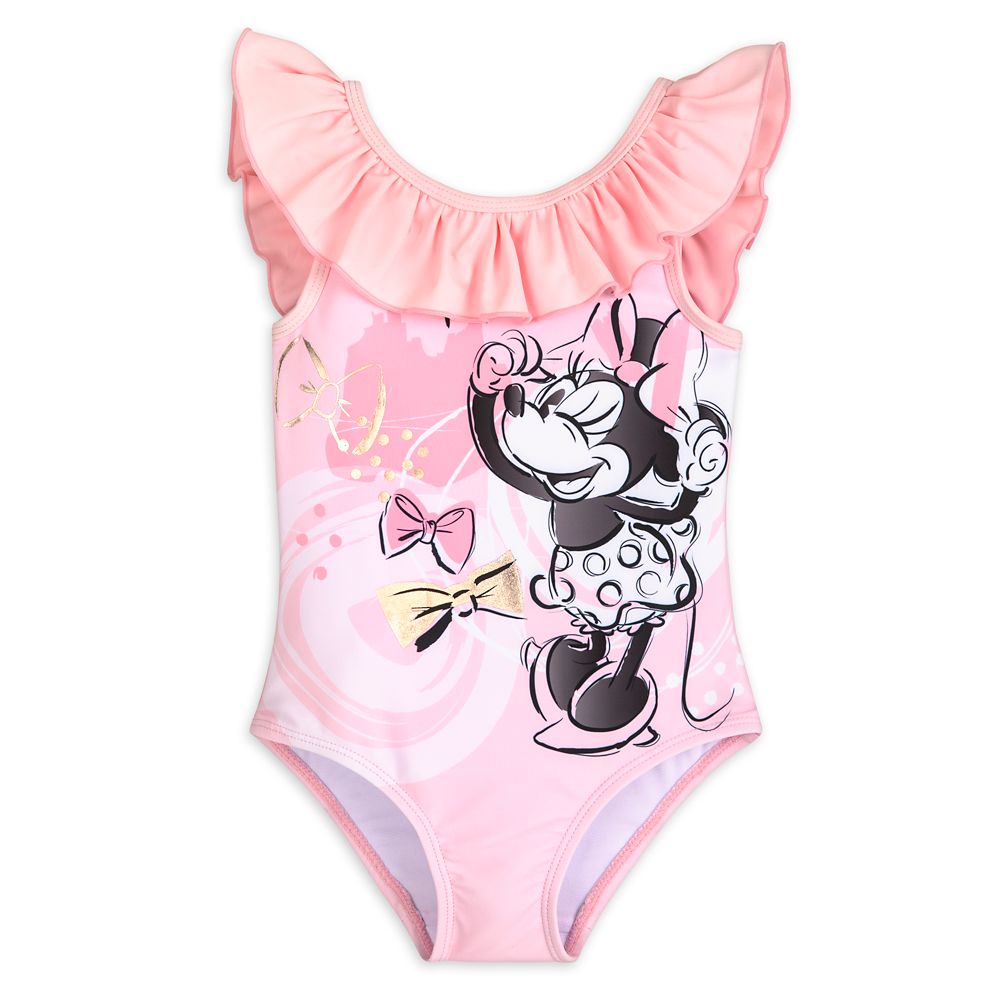 Minnie Mouse Deluxe Three-Piece Swimsuit for Girls