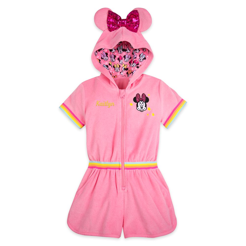 Minnie Mouse Pink Swim Cover-Up for Girls available online for purchase