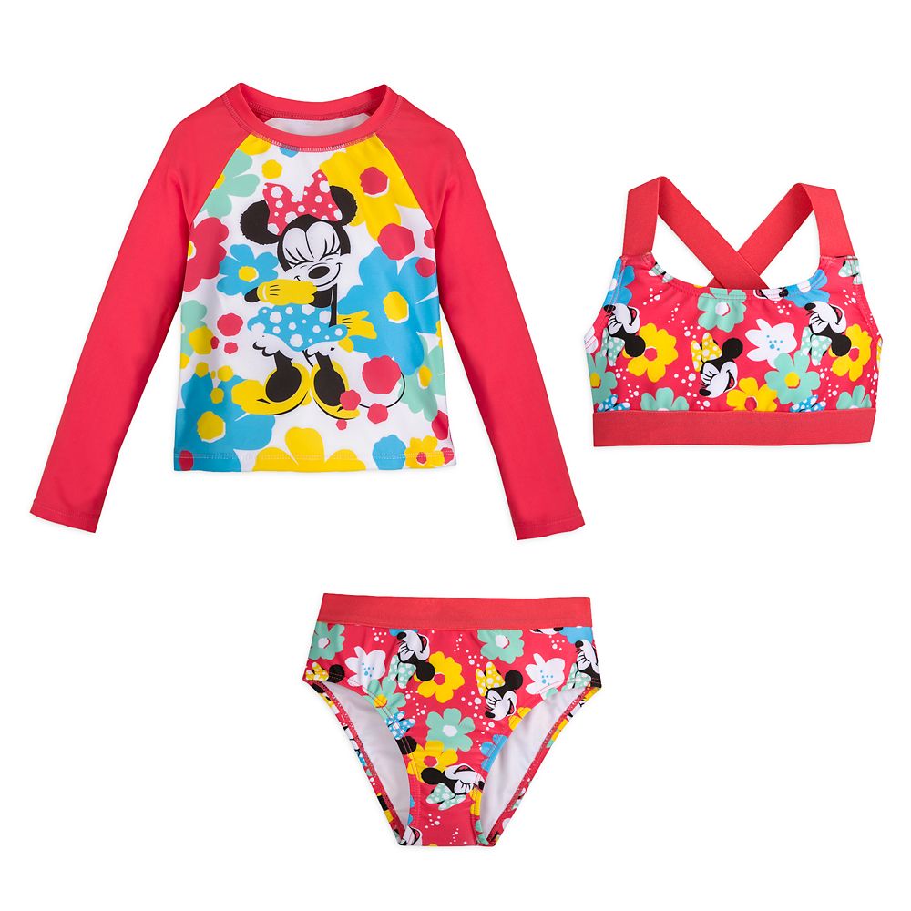 Minnie Mouse Deluxe Swimsuit Set for Girls is now available