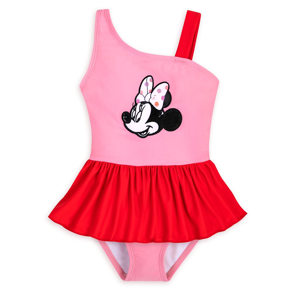 Minnie Mouse Red Two-Piece Swimsuit for Girls is here now