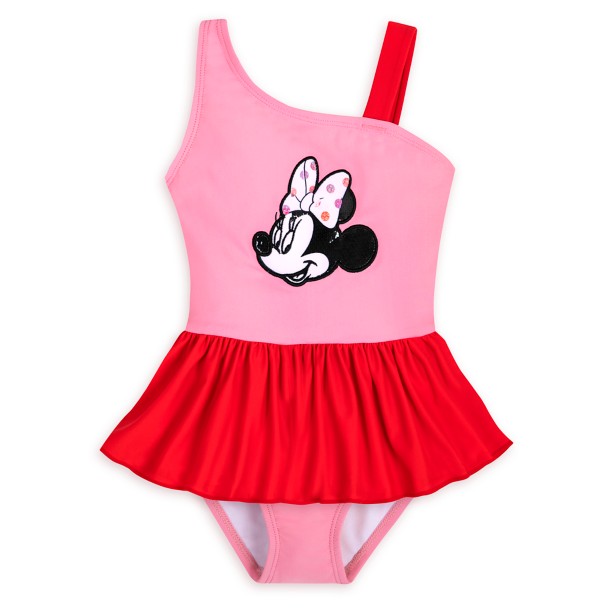 Minnie Mouse Red Two-Piece Swimsuit for Girls