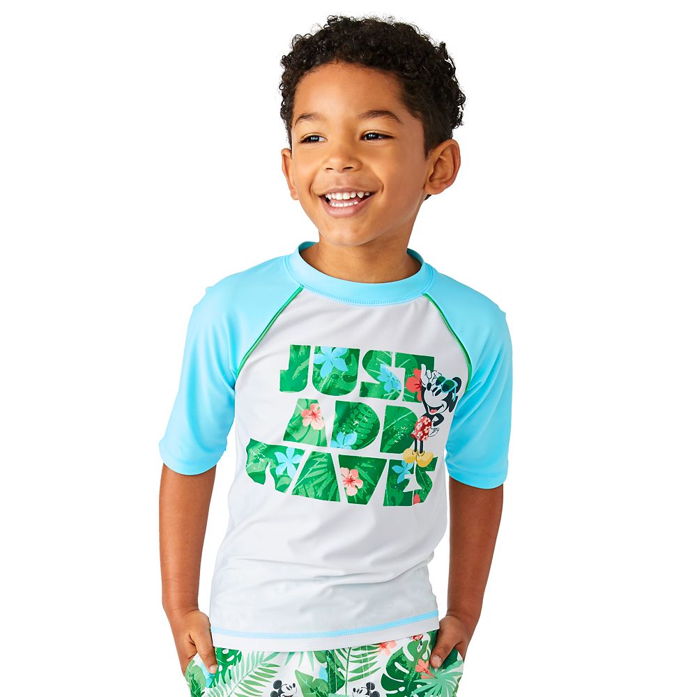 Mickey Mouse Tropical Rash Guard for Boys