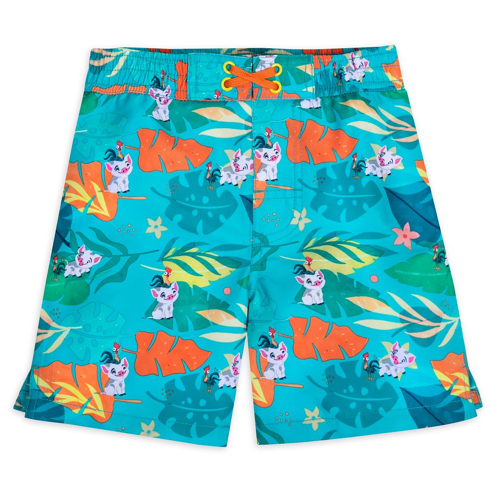 Pua and Hei Hei Swim Trunks for Kids – Moana can now be purchased online