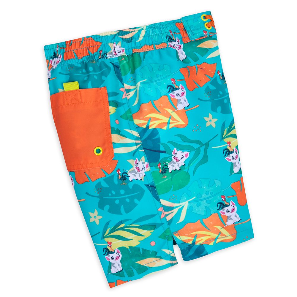 Pua and Hei Hei Swim Trunks for Kids – Moana