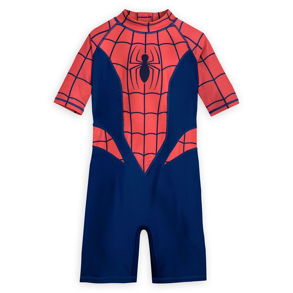 Spider-Man Adaptive Rash Guard Swimsuit for Boys