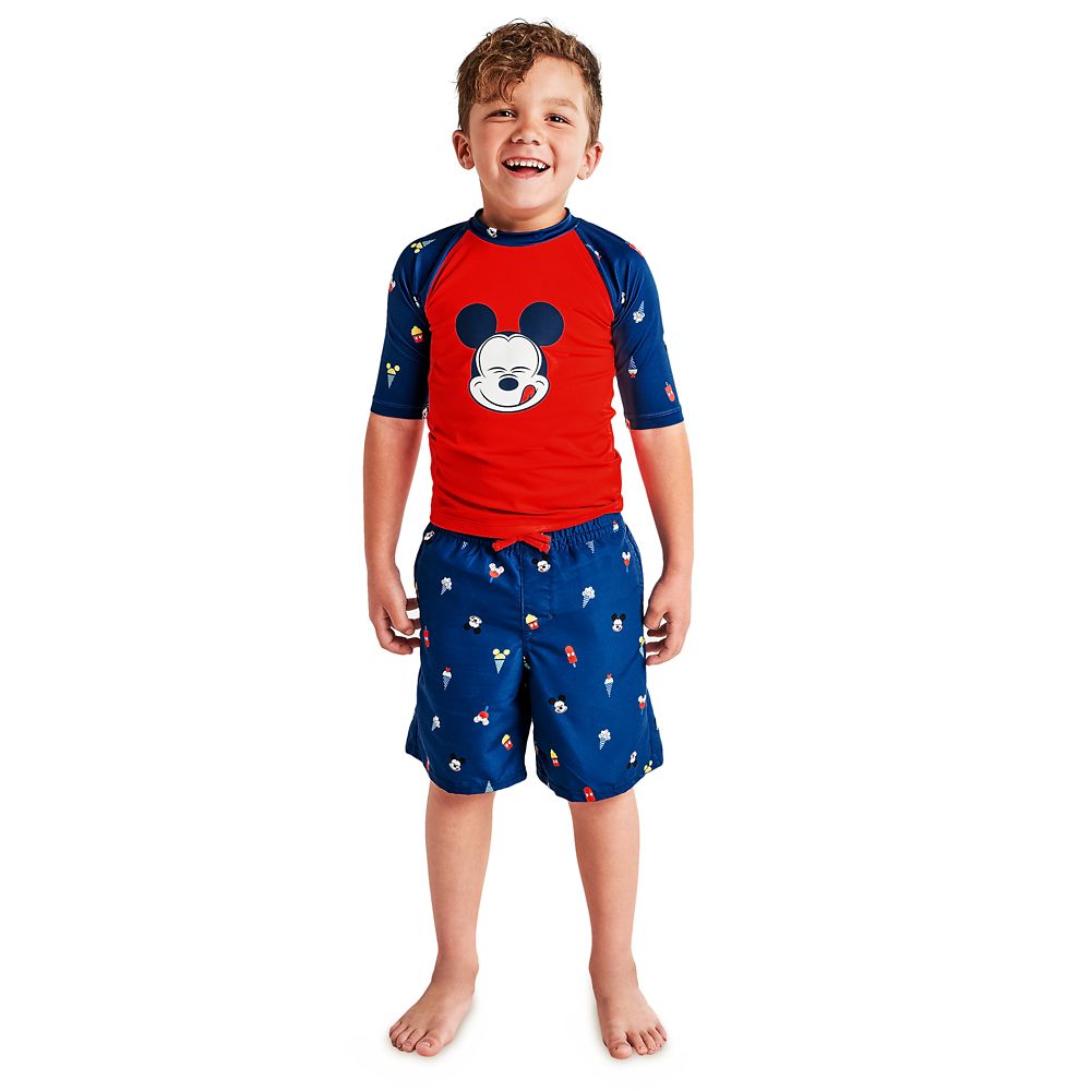 Mickey Mouse Summer Fun Swim Trunks for Boys