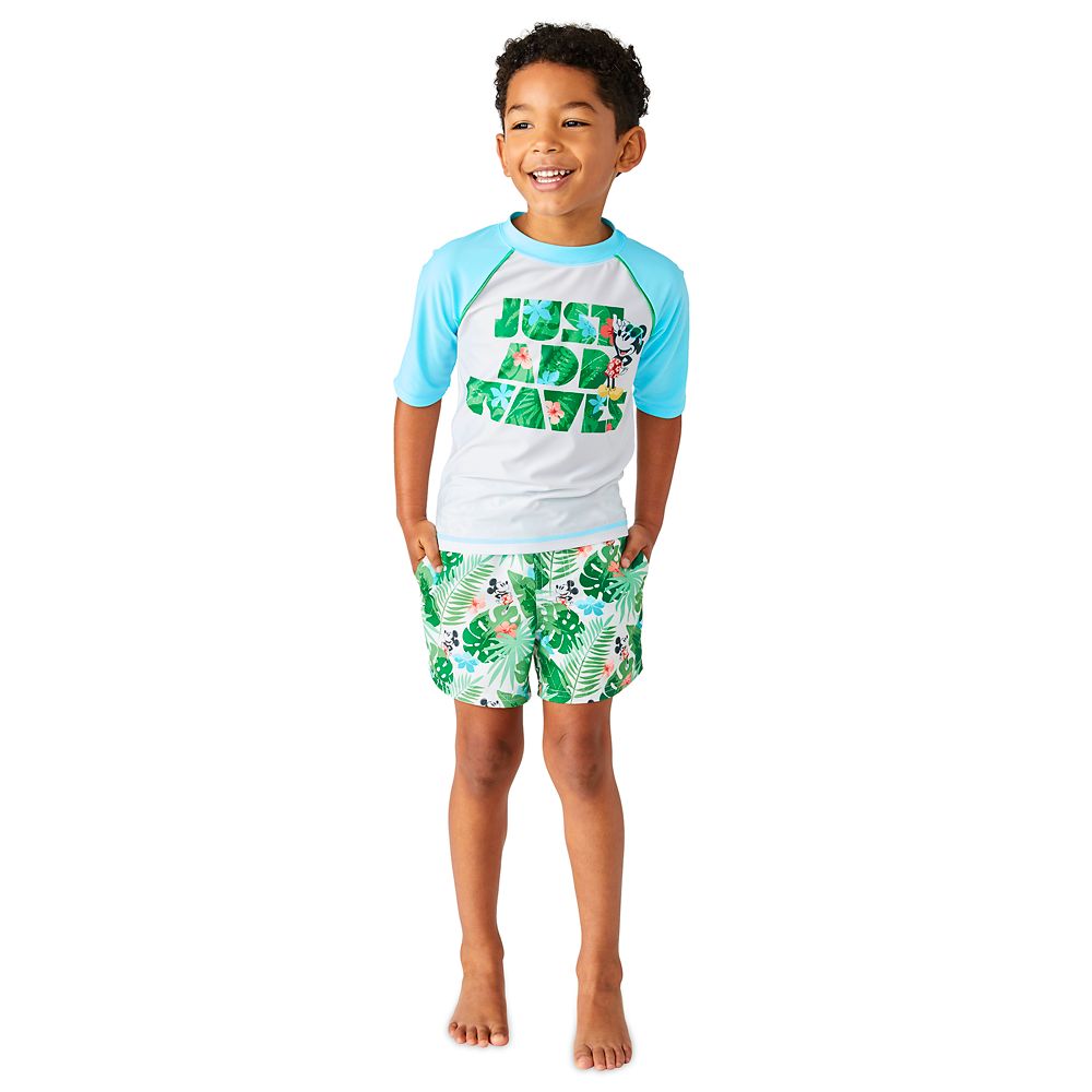 Mickey Mouse Tropical Swim Trunks for Boys