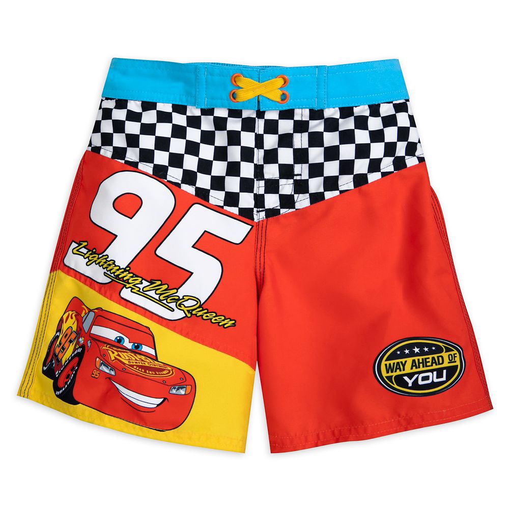 Lightning McQueen Swim Trunks for Boys