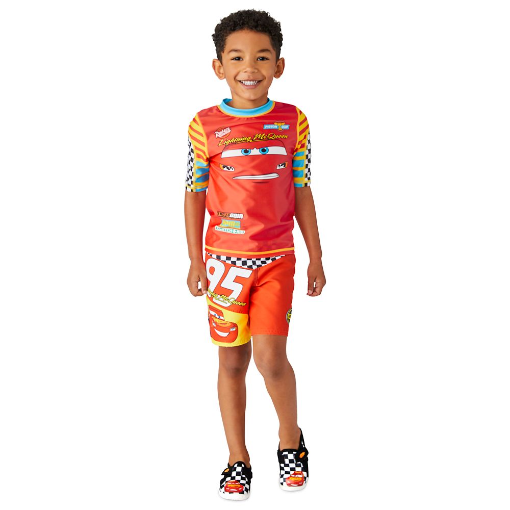 Lightning McQueen Swim Trunks for Boys