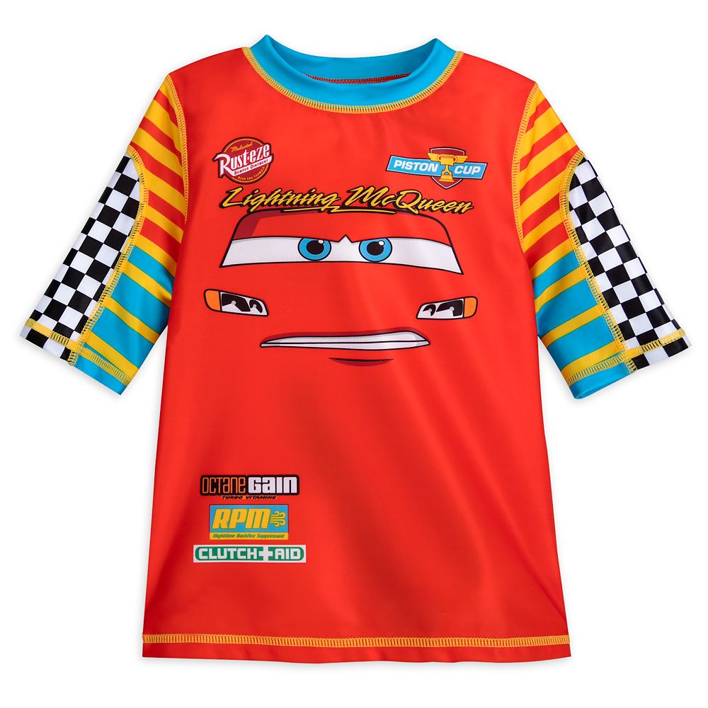 Lightning McQueen Rash Guard for Boys is now out for purchase