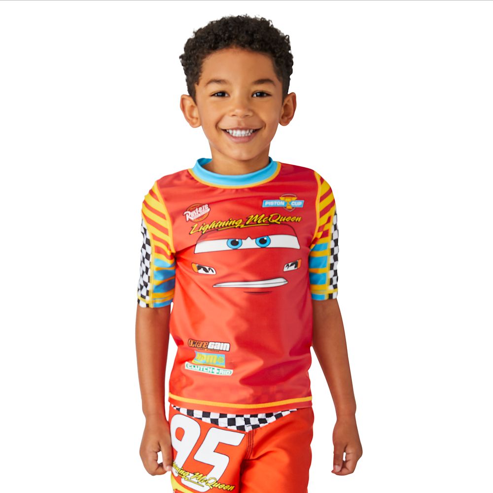 Lightning McQueen Rash Guard for Boys