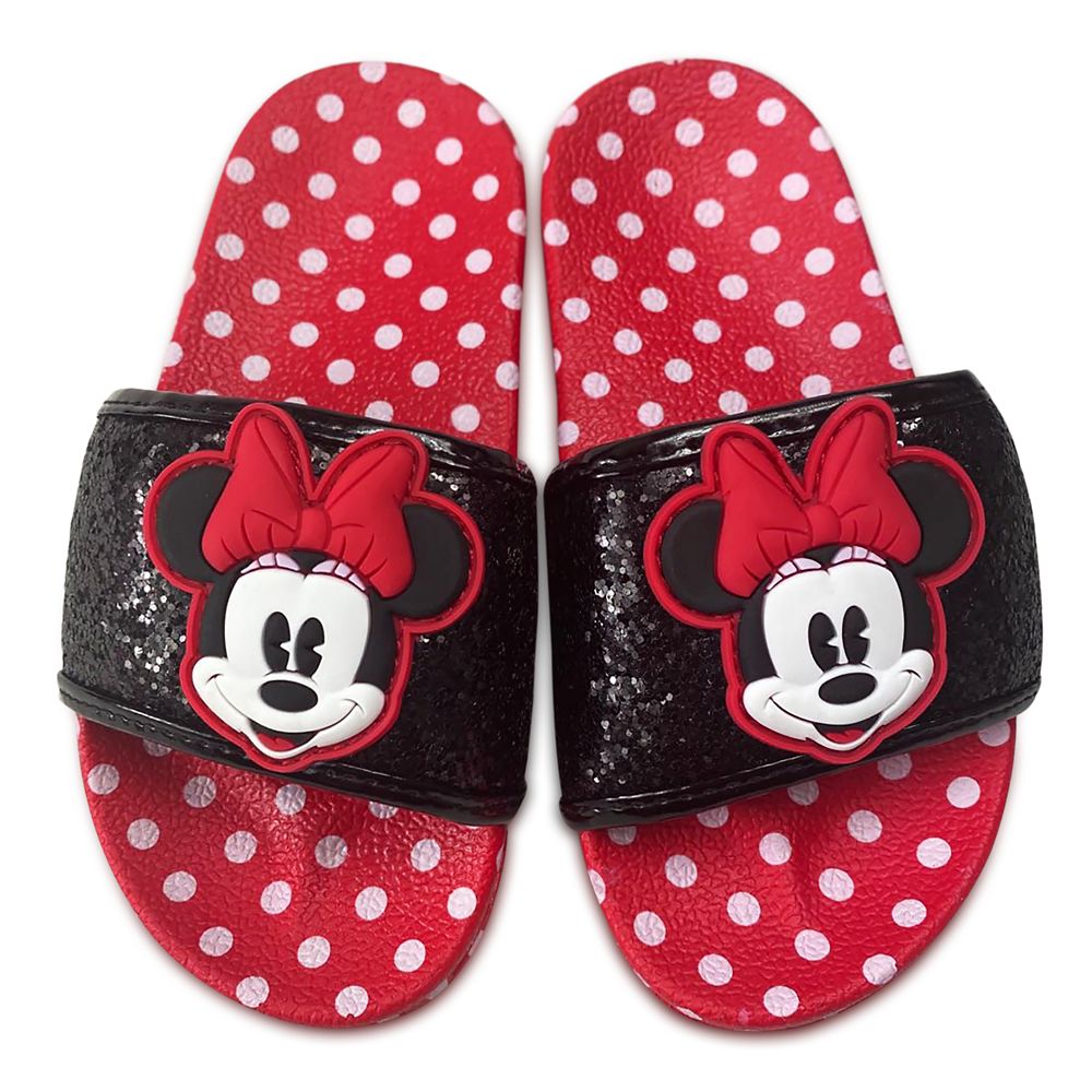 Minnie Mouse Polka Dot Slides for Girls