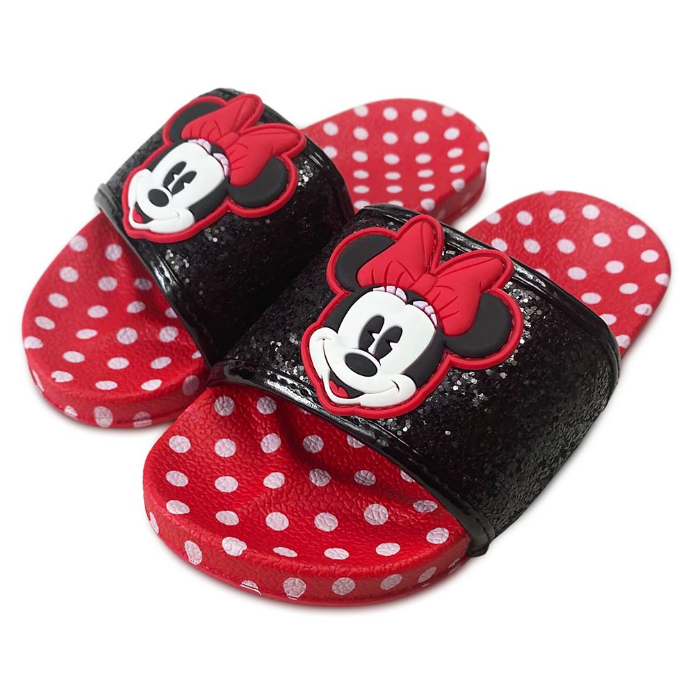 Minnie Mouse Polka Dot Slides for Girls