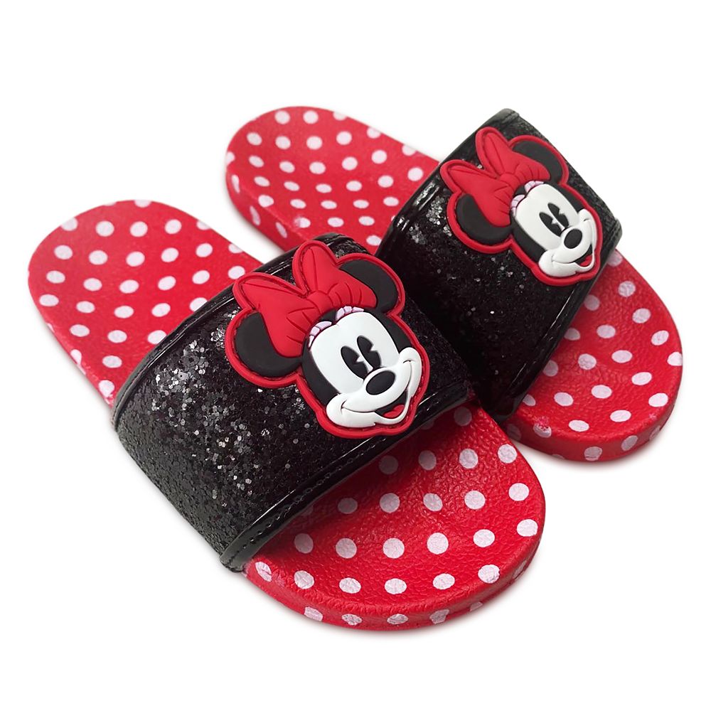 Minnie Mouse Polka Dot Slides for Girls