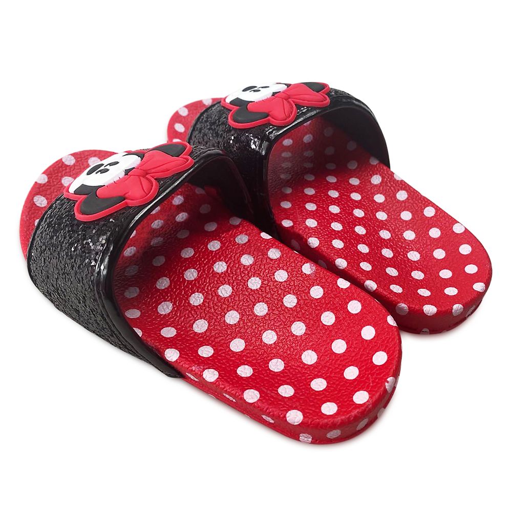 Minnie Mouse Polka Dot Slides for Girls