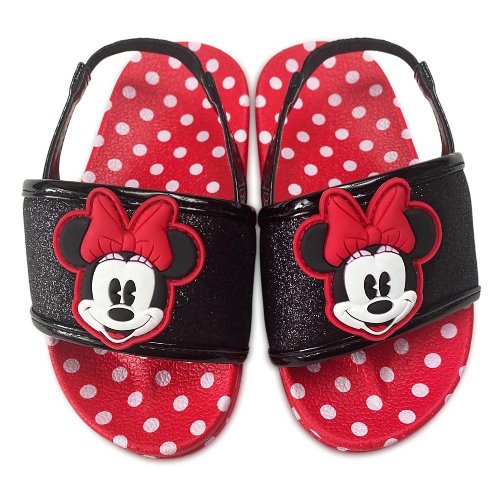 Minnie Mouse Polka Dot Slides for Girls