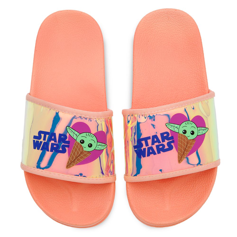 Grogu Slides for Kids – Star Wars: The Mandalorian – Pink