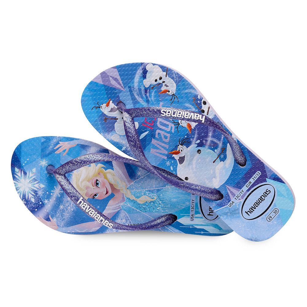 Elsa and Olaf Flip Flops for Kids by Havaianas – Frozen