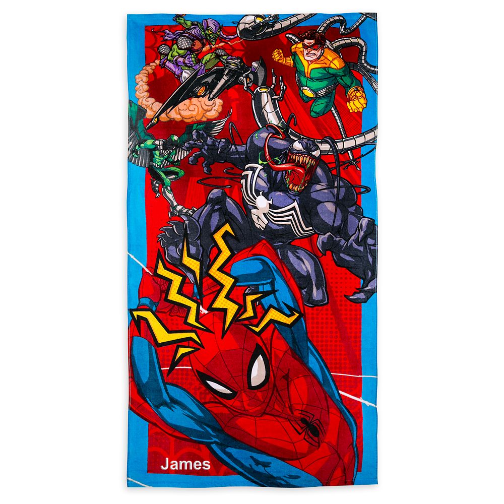 New Disney Store Spiderman Beach Towel no name Marvel Avengers 