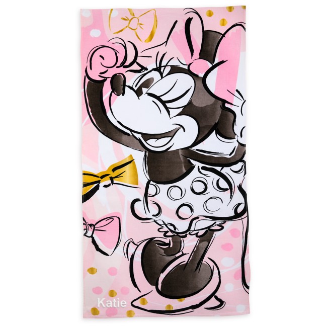Minnie Mouse Beach Towel for Kids – Personalized