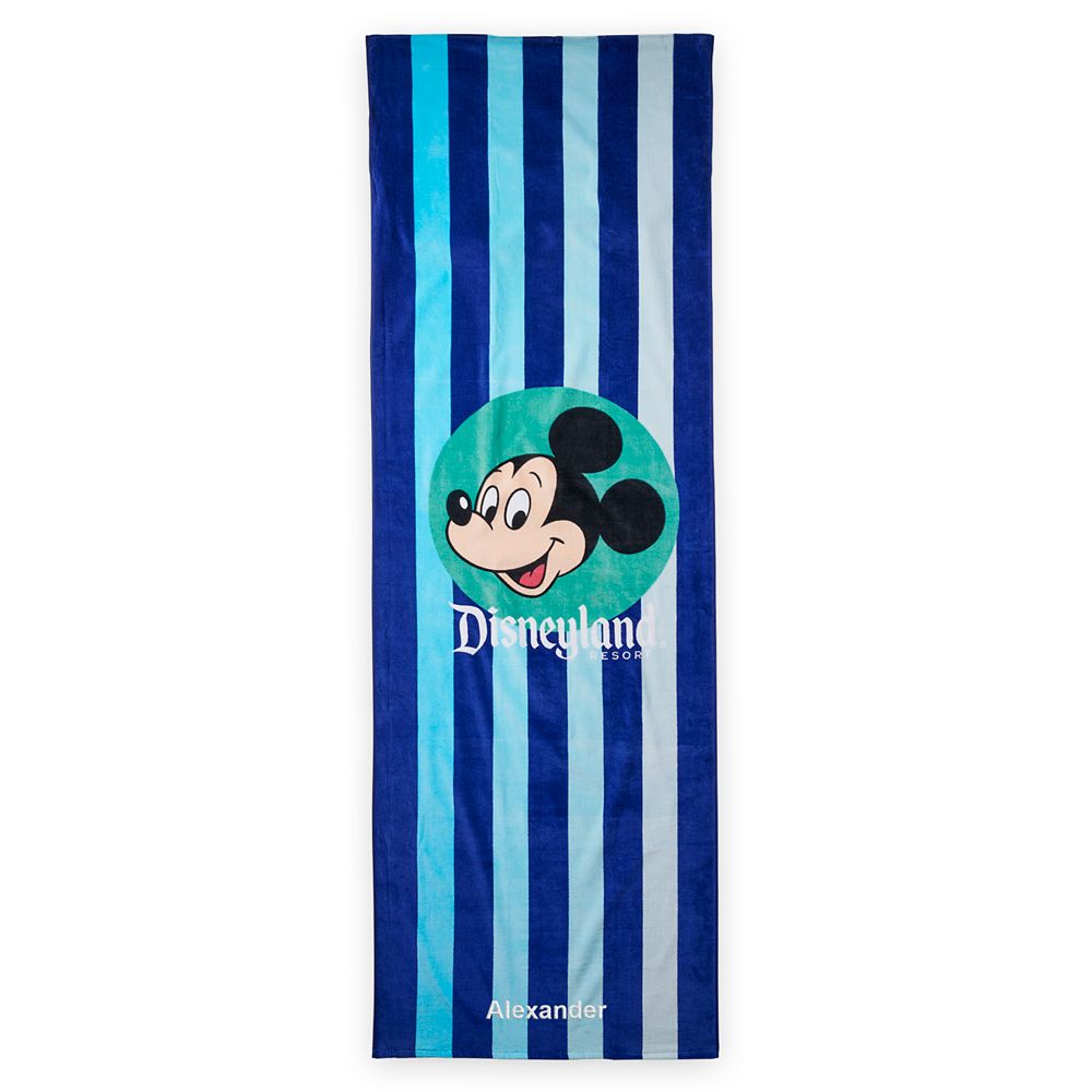 Mickey Mouse Beach Towel – Disneyland – Personalized is now available online