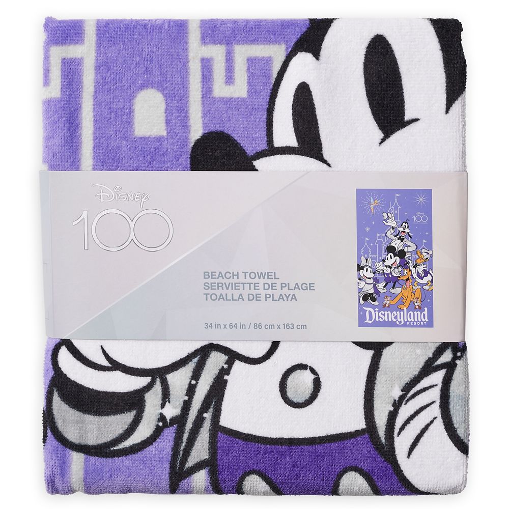 Mickey Mouse and Friends Disney100 Beach Towel &ndash; Disneyland &ndash; Personalized
