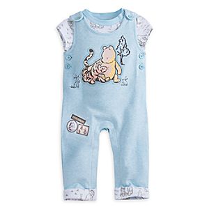 Winnie the Pooh Layette Knit Dungaree Set for Baby