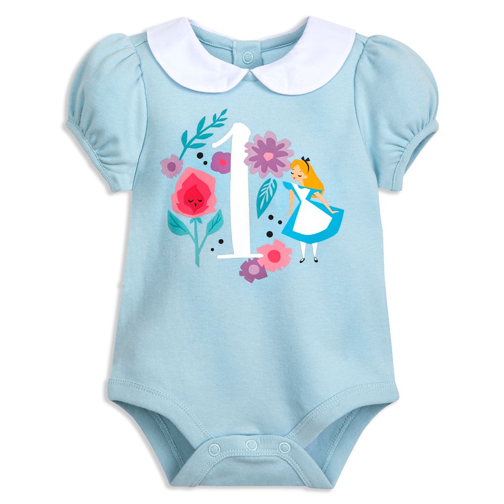 Alice in Wonderland First Birthday Layette Set for Baby