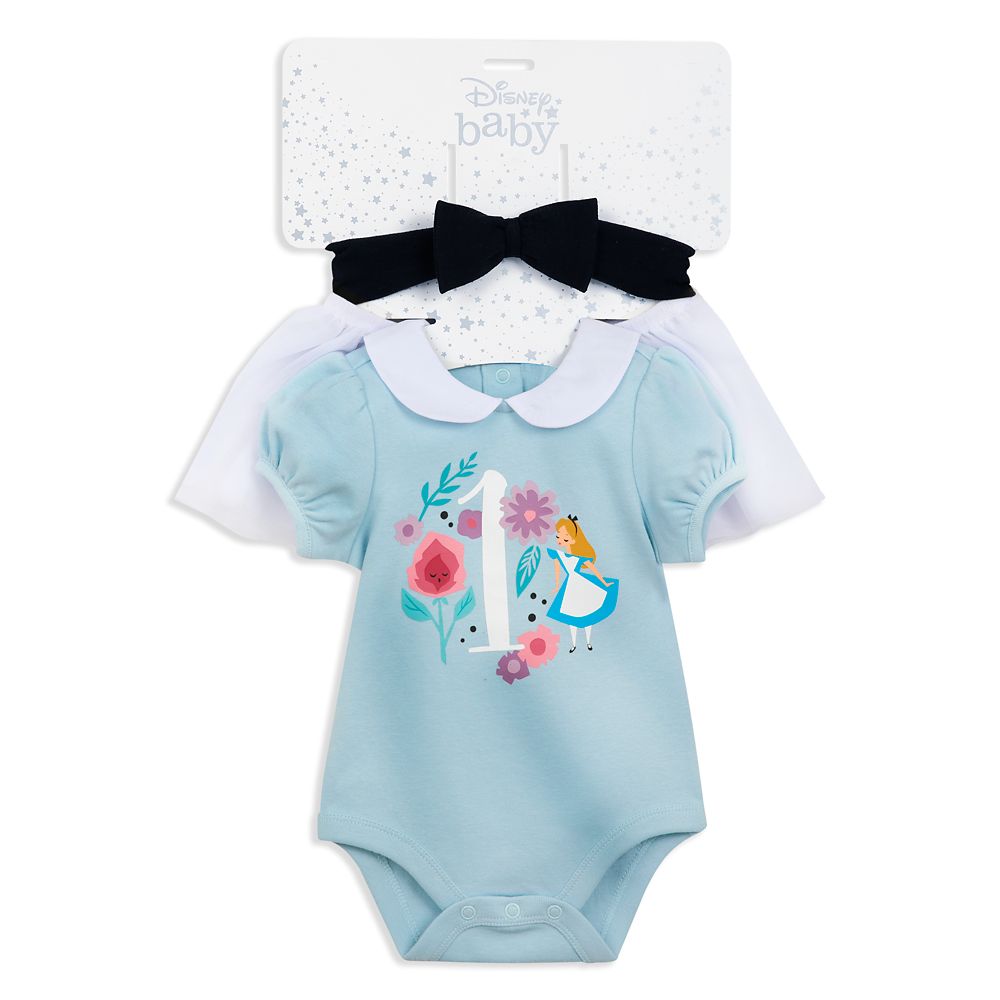 Alice in Wonderland First Birthday Layette Set for Baby